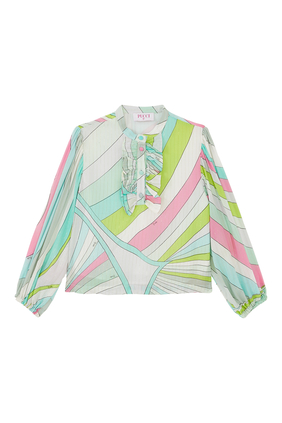 Kids Abstract Print Blouse